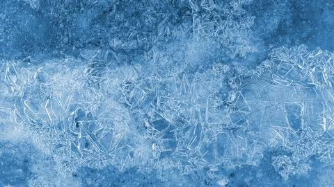 Close-up of natural ice texture Stock Photos