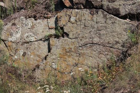 Close-Up Natural Stone Texture – Rough Rock Surface Detail Stock Photos