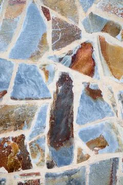 Close-up of a natural stone wall Stock Photos