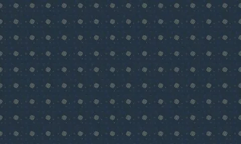 Close-up of navy blue fabric with small white polka dots Ilustración de archivo