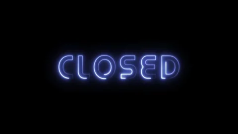 Close Neon Blue Animation Stock Footage 280825814