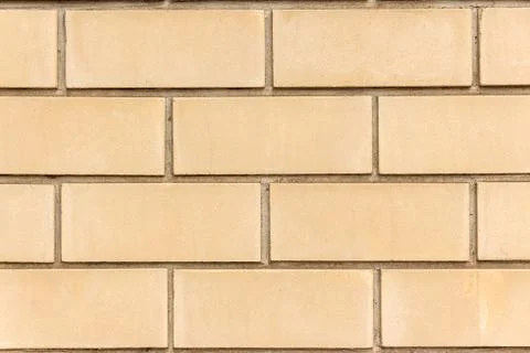 Close-up of a new brick wall. Foto stock