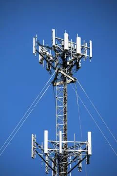 Close up of a new cell tower Stock Photos