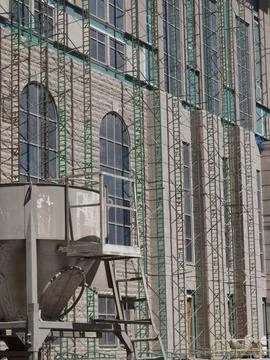 Close up of New Smith County Courthouse Under Construction. Tyler TX Stock Photos