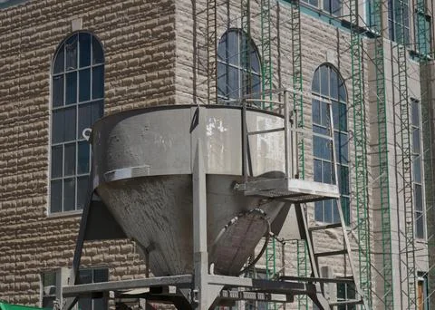 Close up of New Smith County Courthouse Under Construction. Tyler TX Stock Photos