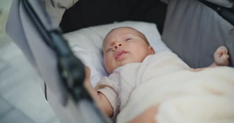 Close-up of Newborn Crying After Birth Stock Footage 316890260