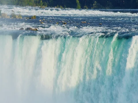 Close up of Niagara Falls Stock Footage 72997832