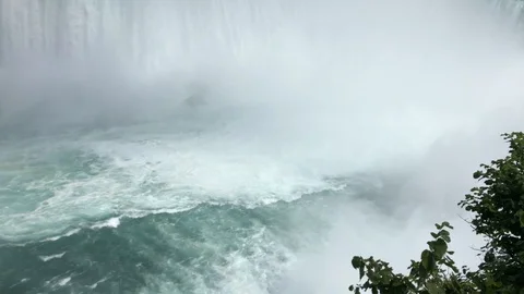 Close up Niagara falls Stock Footage 114050493