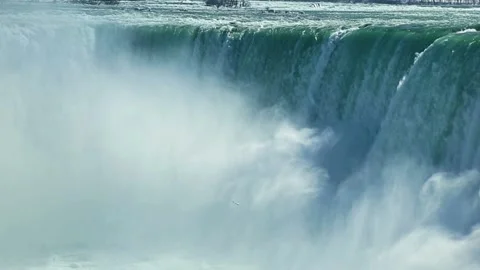 Close up of Niagara Falls in winter. Stock Footage 168306372