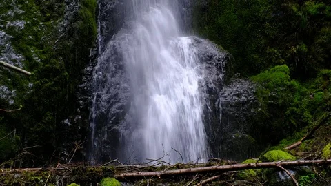Close up of Nick Eaton Falls, Columbia River Gorge National Scenic Area, Oregon Stock Footage 74249257