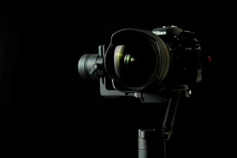 Close-up of a Nikon D750 DSRL camera using a Zhiyun Crane-2 stabilizer Photos