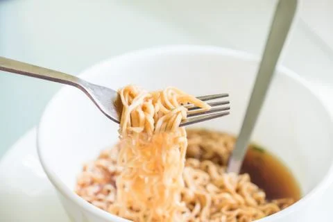 Close up noodles Stock Photos