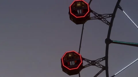Close-up of Noria by rotating at sunset.Time Lapse Stock Footage 63075442