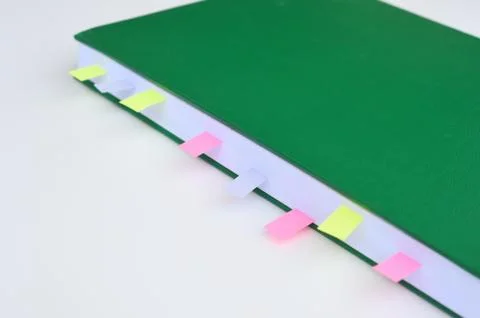 Close up of notebook Foto stock