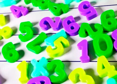 Close-up of numbers Foto stock