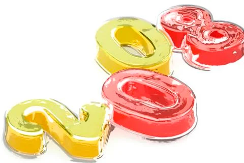 Close-up of numbers ! Stock Photos