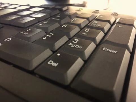 Close up the numeric keypad Stock Photos