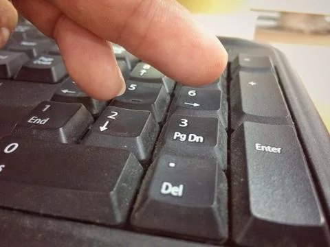 Close up the numeric keypad Stock Photos