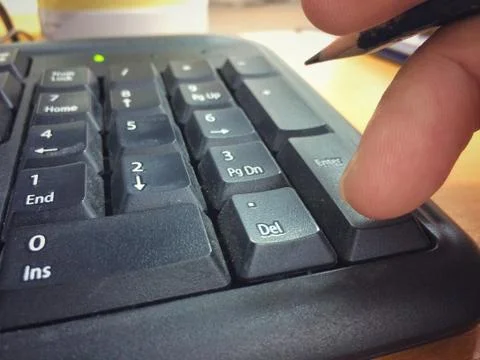 Close up the numeric keypad Stock Photos