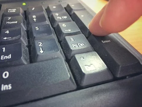 Close up the numeric keypad Stock Photos