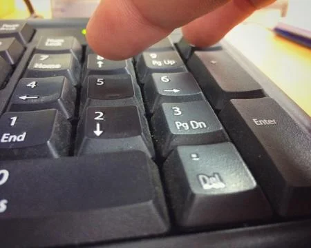 Close up the numeric keypad Stock Photos