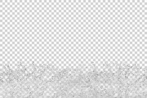 Close-up of numerous small, sparkling clear ice fragments or sharp crystals Stock Photos