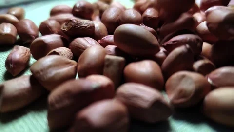 Close-up nuts on screen. Stock Footage 293485465
