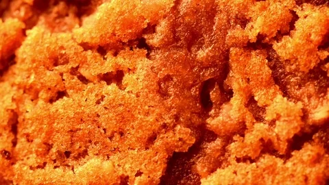Close Up of an Oatmeal Cookie Texture Stock Footage 73122519