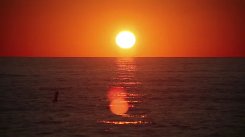 Close Up Ocean Sunset Stock Footage 46261058