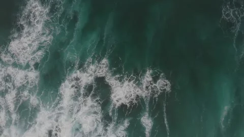 Close up of ocean waves texture Stock Footage 232093707