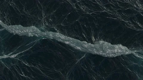 Close-up ocean waves. View above the water. 库存影片 170878328