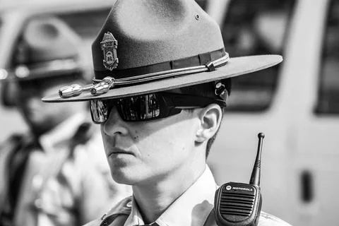 Close up of officer Stock-Fotos