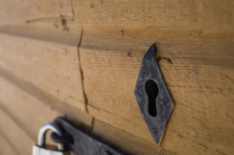 Close up of an old barn Stock Photos