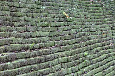 Close up of old  brick-wall, texture background Stock Photos