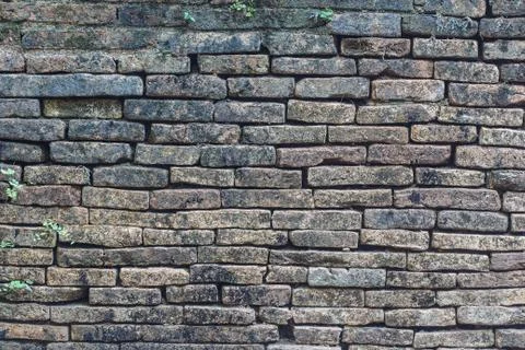Close up of old  brick-wall, texture background Stock Photos