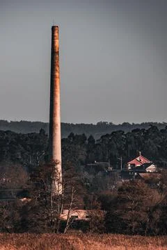 Close up Old chimney in the marsh Stock Photos