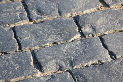 Close-up of old cobblestone Stock Photos