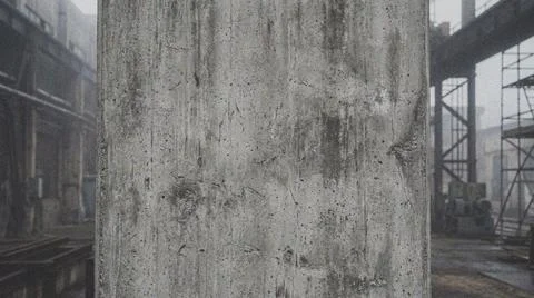 Close up of old concrete pillar. Фото