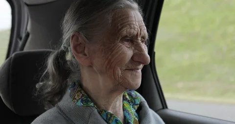 Close-up of an old face with wrinkles. Stock Footage 97367786