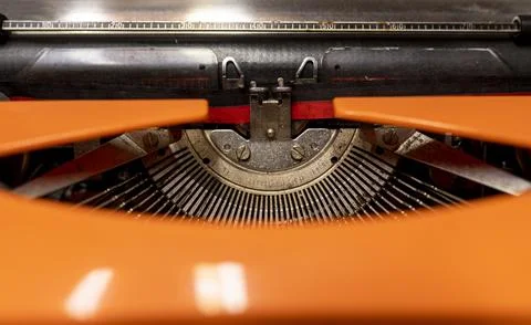 Close-up of an old-fashioned typewriter Stock Photos