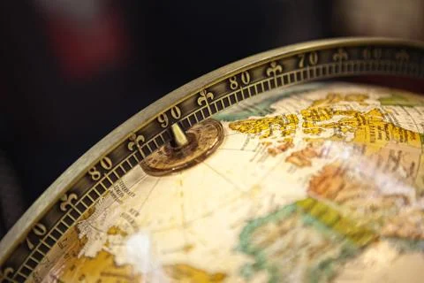 Close up of old globe Stock Photos