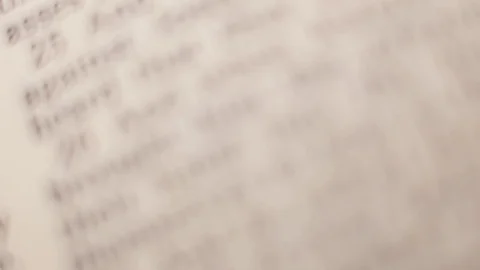 Close up of an old holy bible Stock Footage