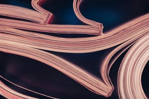 Close up old journals pages pattern background for design. Stock Photos