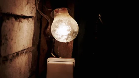 Close Up of Old Light Bulb Stock Footage 293152669