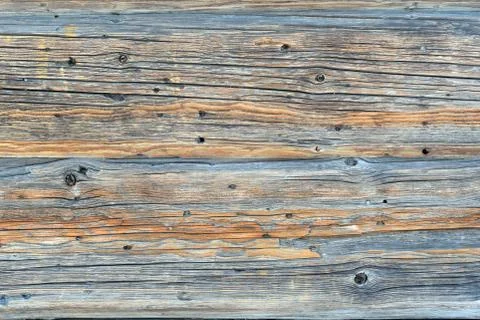 Close up of old log wall Stock Photos