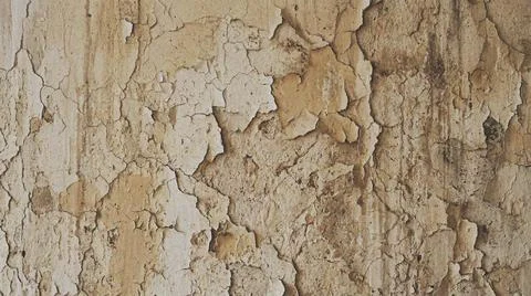 Close-up of old peeling paint surface. Fotos Stock