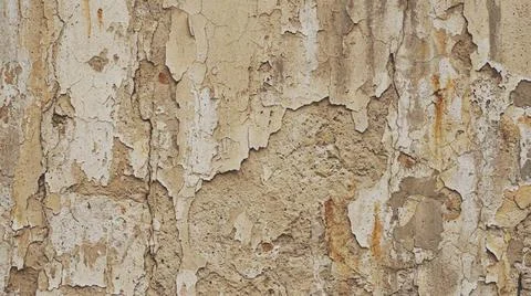 Close-up of old peeling paint surface. Fotos Stock