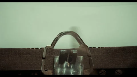 Close-up of an old typewriter Stock Footage 318185795