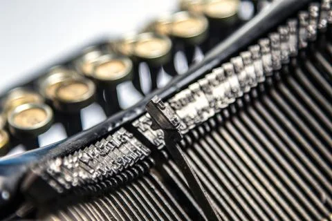 Close-up of old typewriter Stock Photos