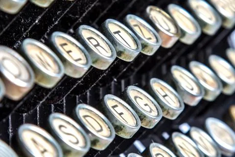 Close-up of old typewriter Stock Photos